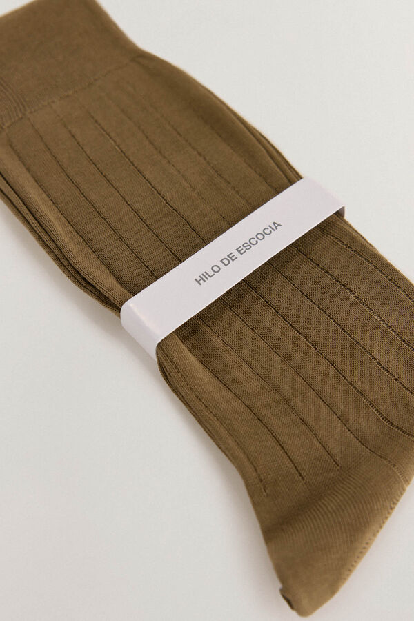 Pedro del Hierro Calcet&iacute;n liso vestir Marr&oacute;n