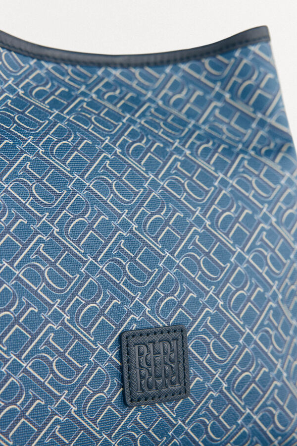 Pedro del Hierro Bolso bucket doble asa monograma Azul