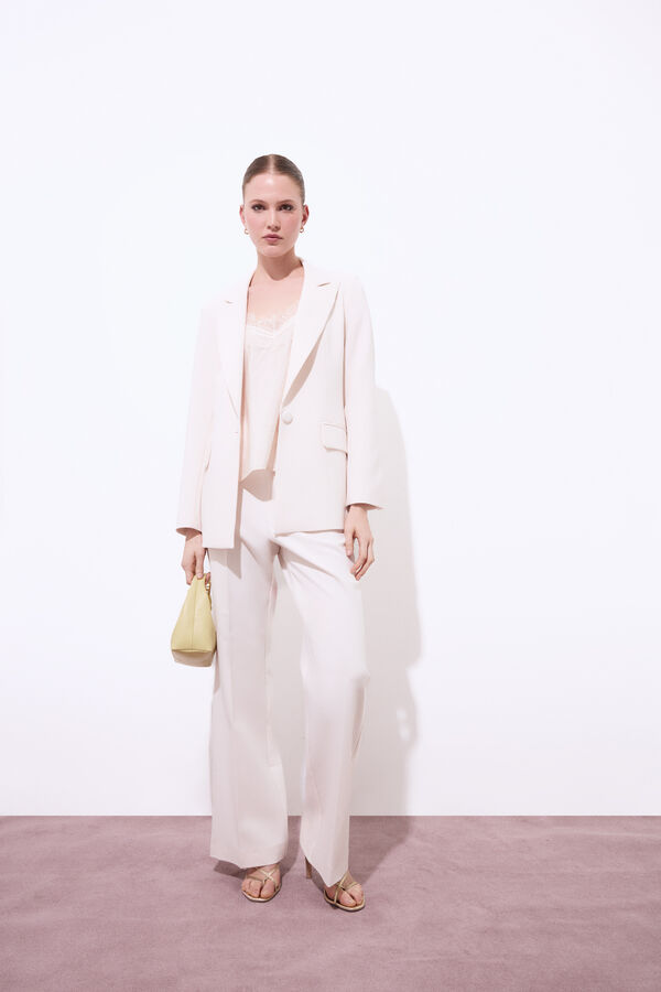 Pedro del Hierro Top lencero Blanco