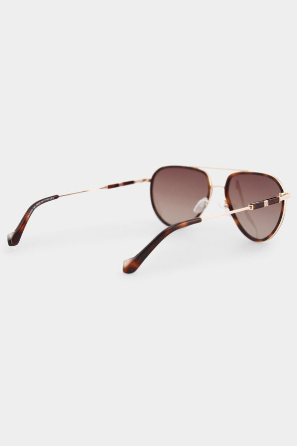 Pedro del Hierro Gafas de sol aviador Marr&oacute;n