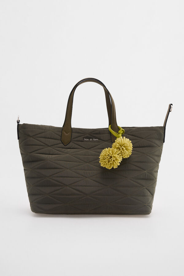 Pedro del Hierro Bolso shopper acolchado Verde
