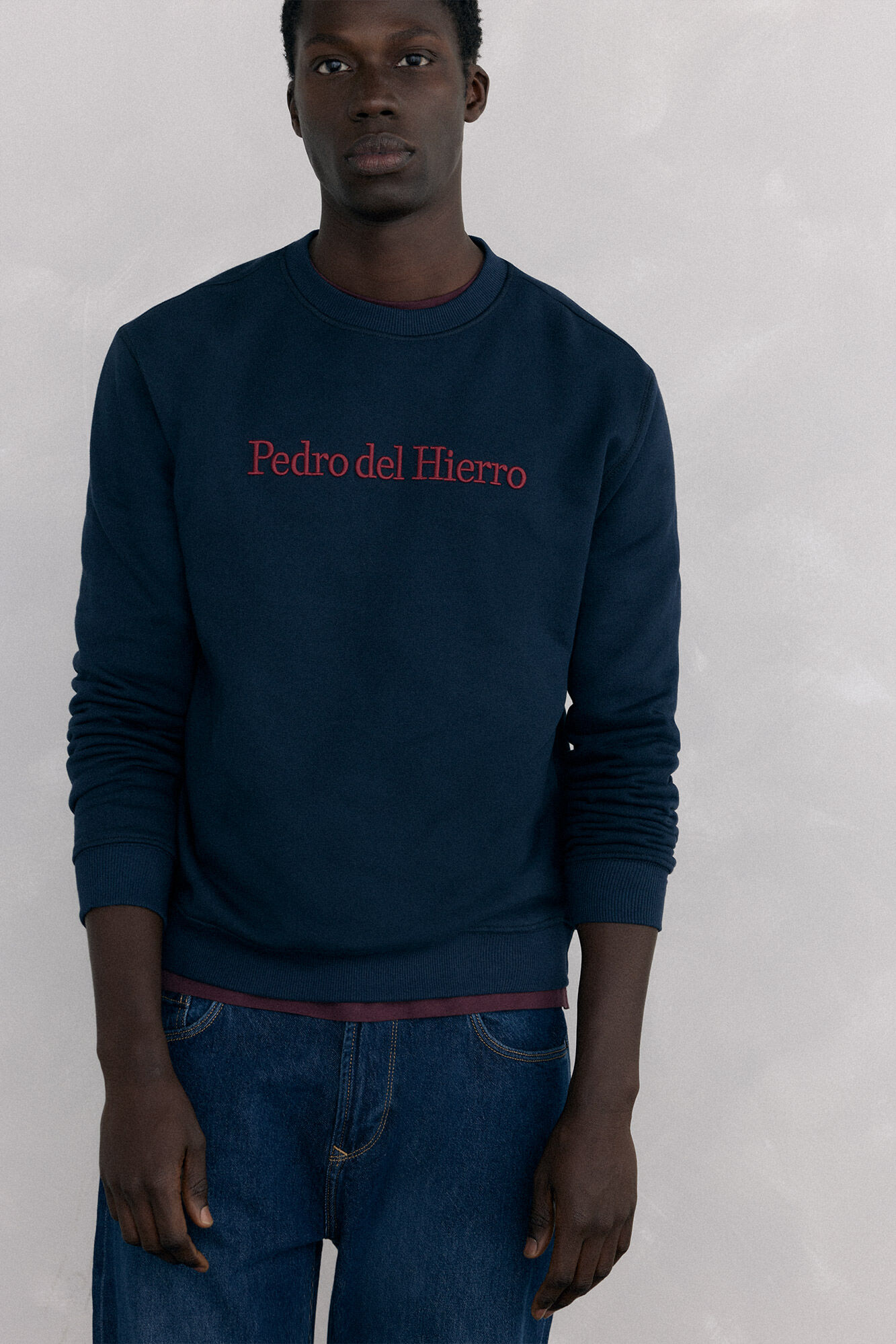 Pedro del Hierro Sudadera logo cuello caja