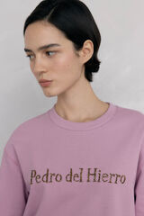 Pedro del Hierro Sudadera logo pedreria Morado