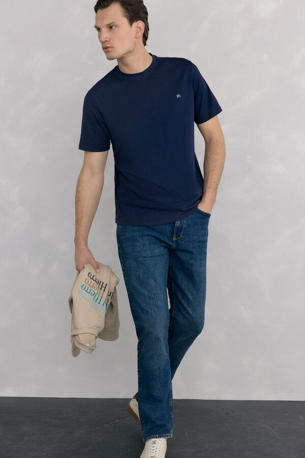 Pedro del Hierro Camiseta b&aacute;sica Azul