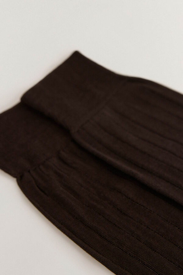 Pedro del Hierro Calcet&iacute;n liso vestir Marr&oacute;n