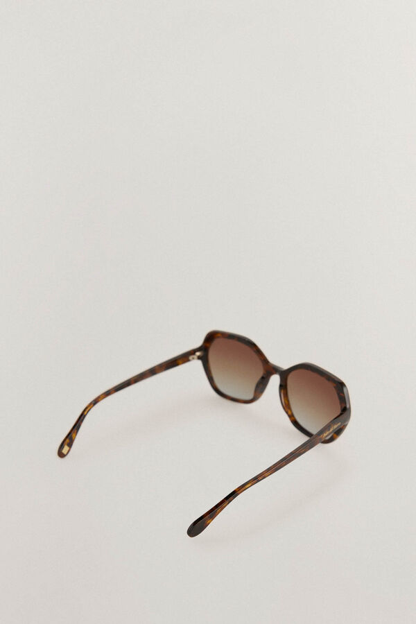 Pedro del Hierro Hexagonal Sunglasses Brown