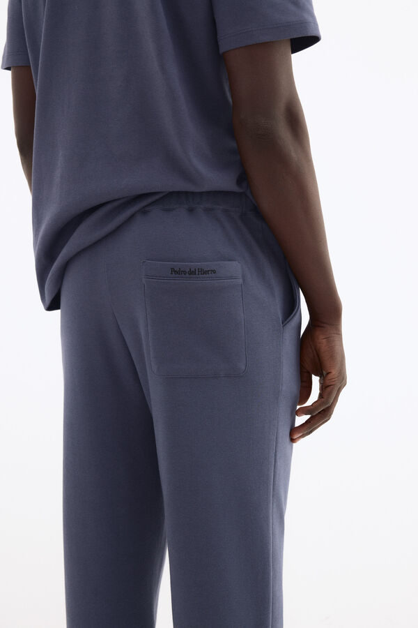 Pedro del Hierro Spanish cotton long trousers Blue