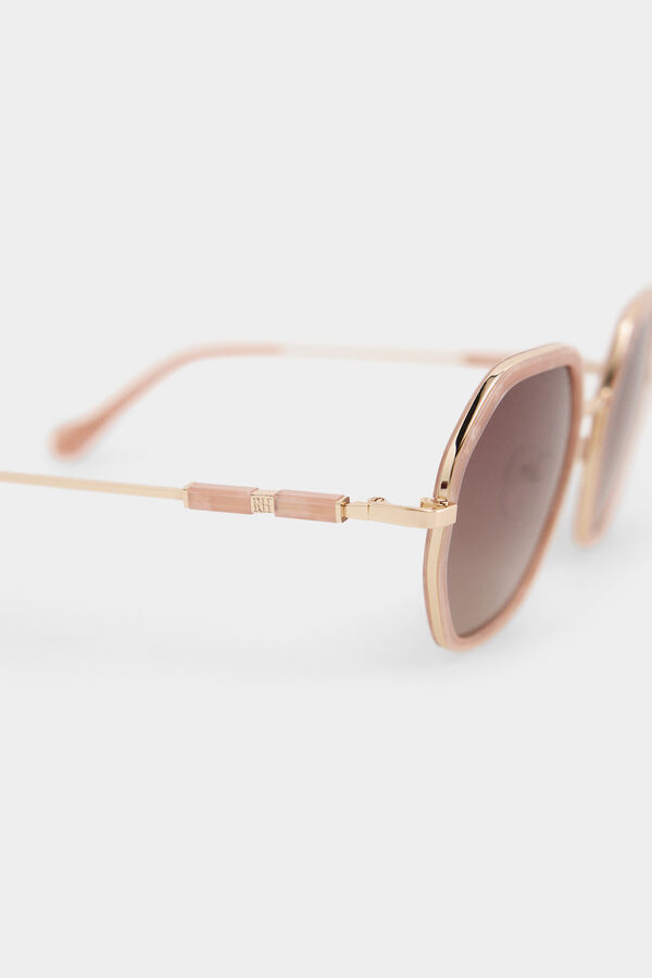 Pedro del Hierro Gafas montura met&aacute;lica Rosa