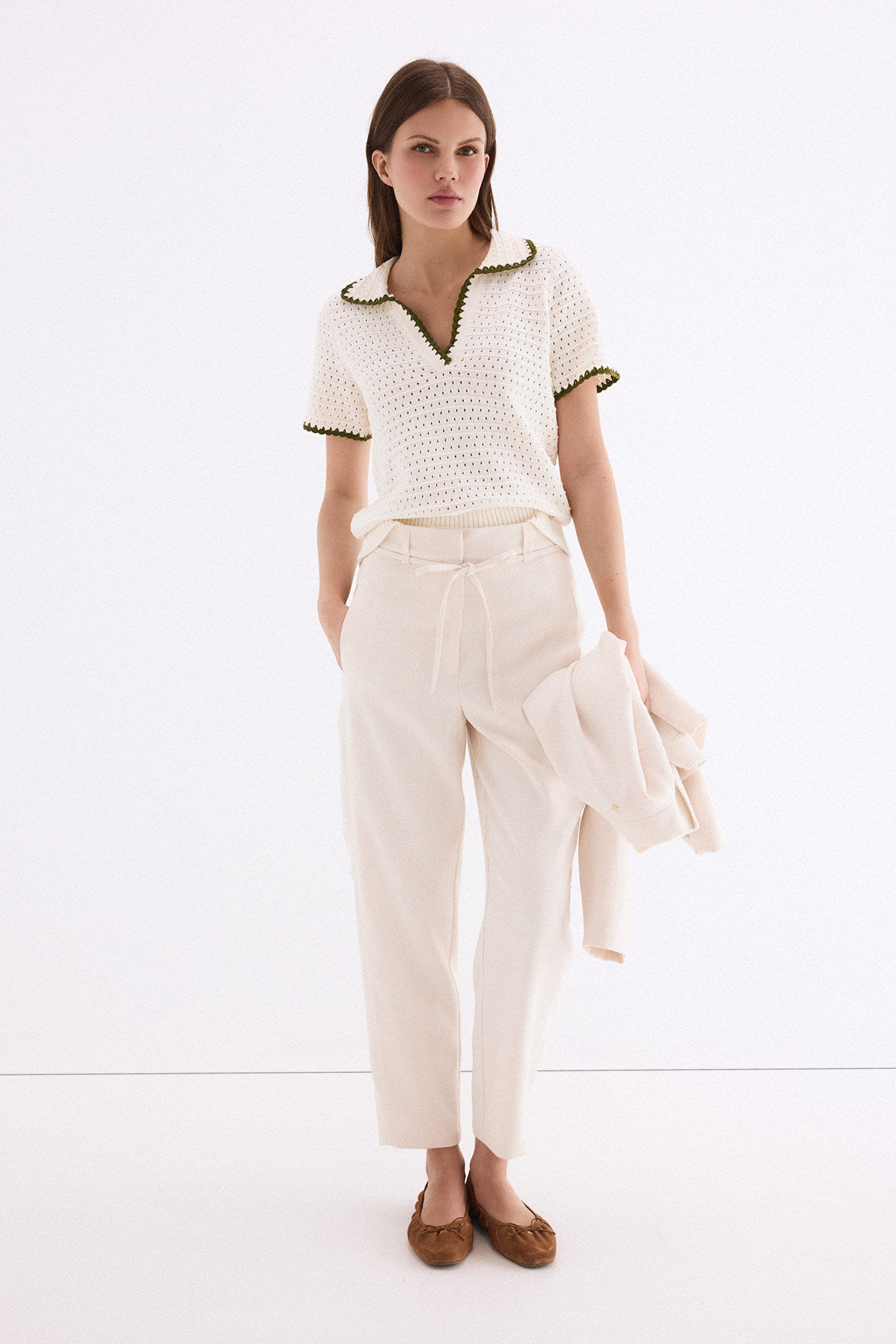 Pedro del Hierro Jersey estructura con cuello polo