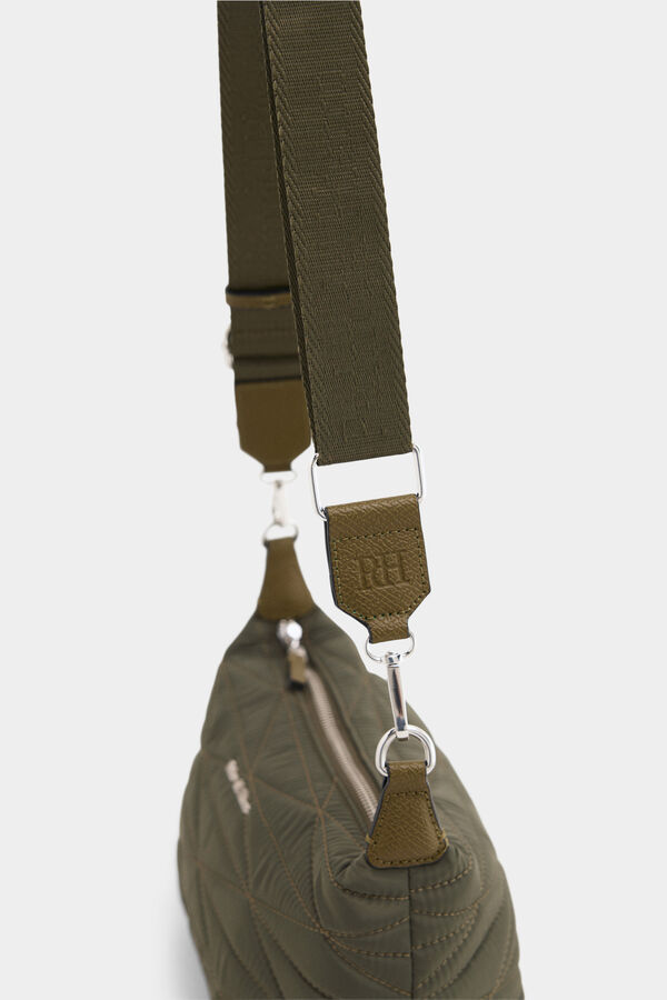 Pedro del Hierro Mala a tiracolo acolchoada em nylon Verde