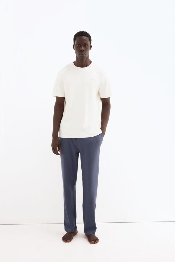 Pedro del Hierro Spanish cotton short sleeve T-shirt White