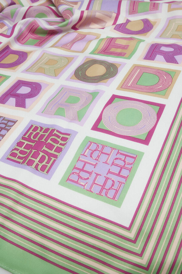 Pedro del Hierro Multicoloured logo shawl Several