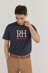 Pedro del Hierro Logo T-shirt Blue