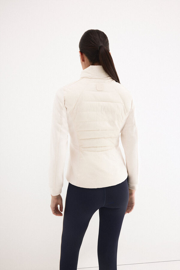 Pedro del Hierro Parka combinada entallada Beige