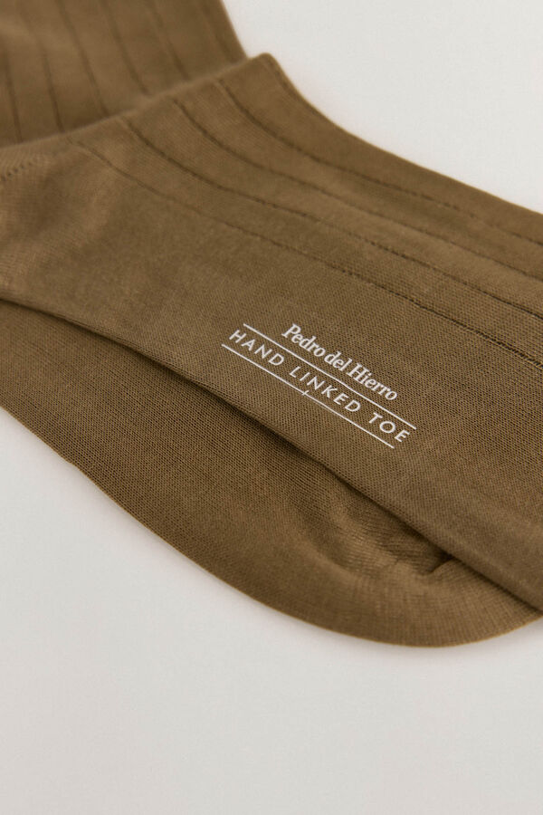 Pedro del Hierro Calcet&iacute;n liso vestir Marr&oacute;n