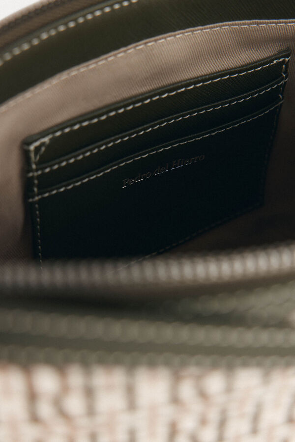 Pedro del Hierro Bolsa de ombro com monograma Verde