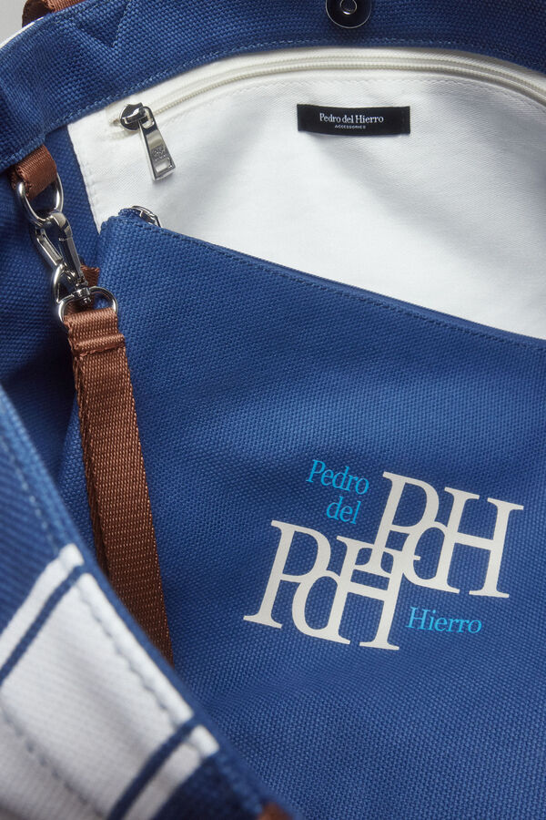 Pedro del Hierro Bolsa tela playa Blue