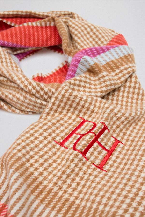 Pedro del Hierro Bufanda pata de gallo con logo bordado Varios