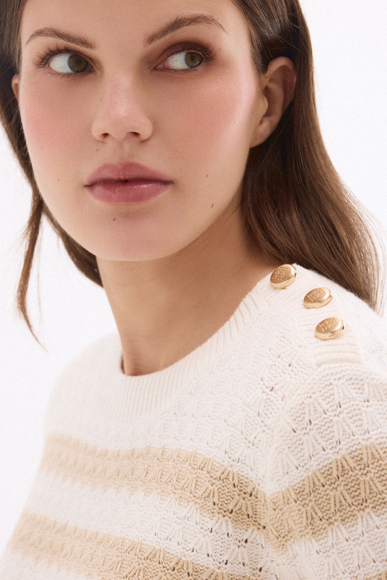 Pedro del Hierro Jersey b&aacute;sico de rayas bicolor