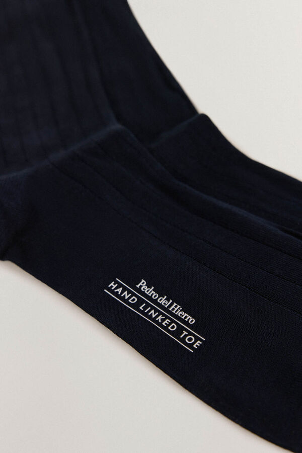 Pedro del Hierro Calcet&iacute;n liso vestir Azul