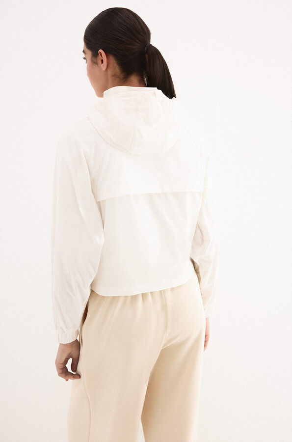 Pedro del Hierro Parka corta capucha Crudo