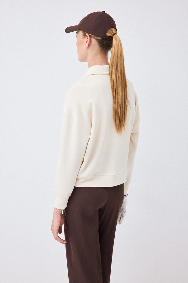 Pedro del Hierro Sweatshirt soft touch Ecru