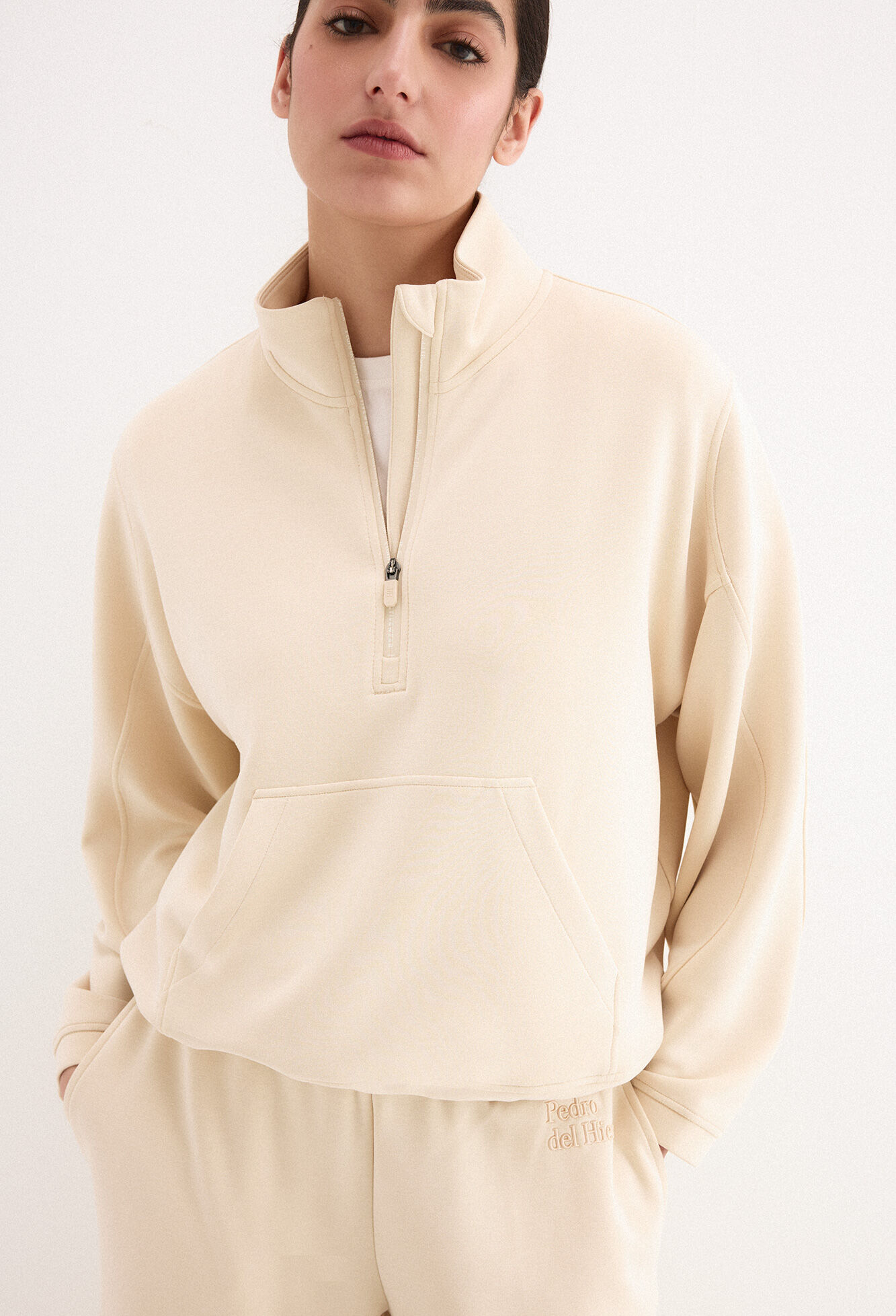 Pedro del Hierro Sudadera soft touch con cuello