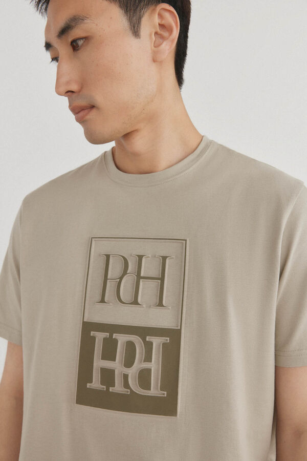 Pedro del Hierro Camiseta logo relieve Verde
