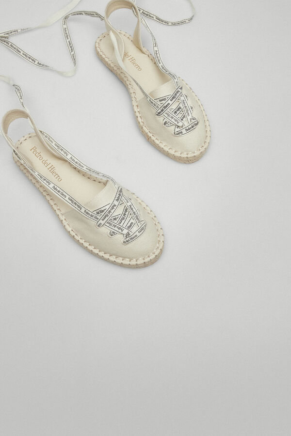 Pedro del Hierro Menorcan logo espadrilles Beige
