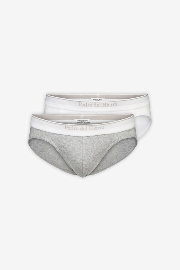 Pedro del Hierro Pack 2 slip punto Blanco