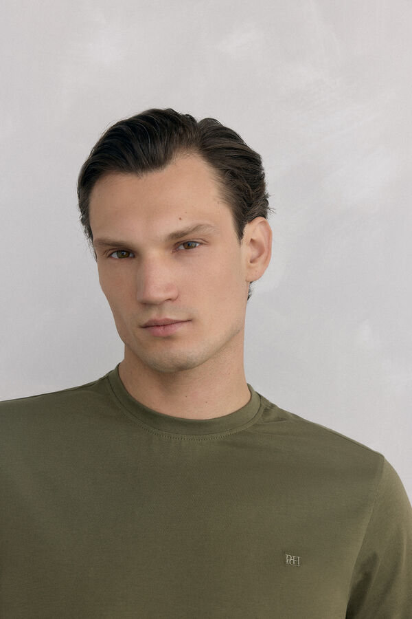 Pedro del Hierro Camiseta b&aacute;sica Verde