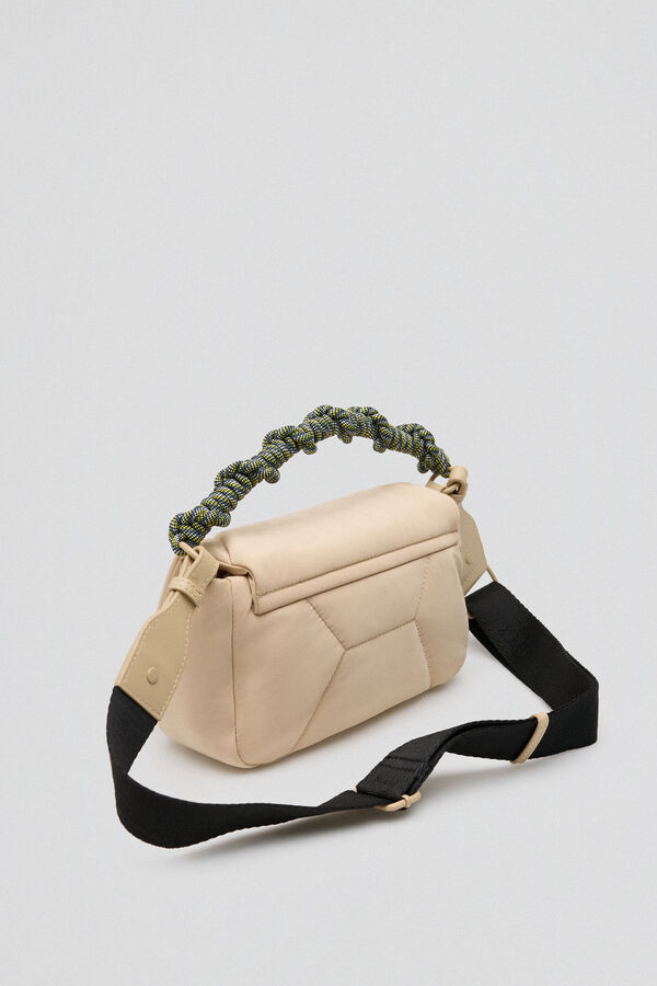 Pedro del Hierro Bandolera nylon nuevo logo volumen Beige