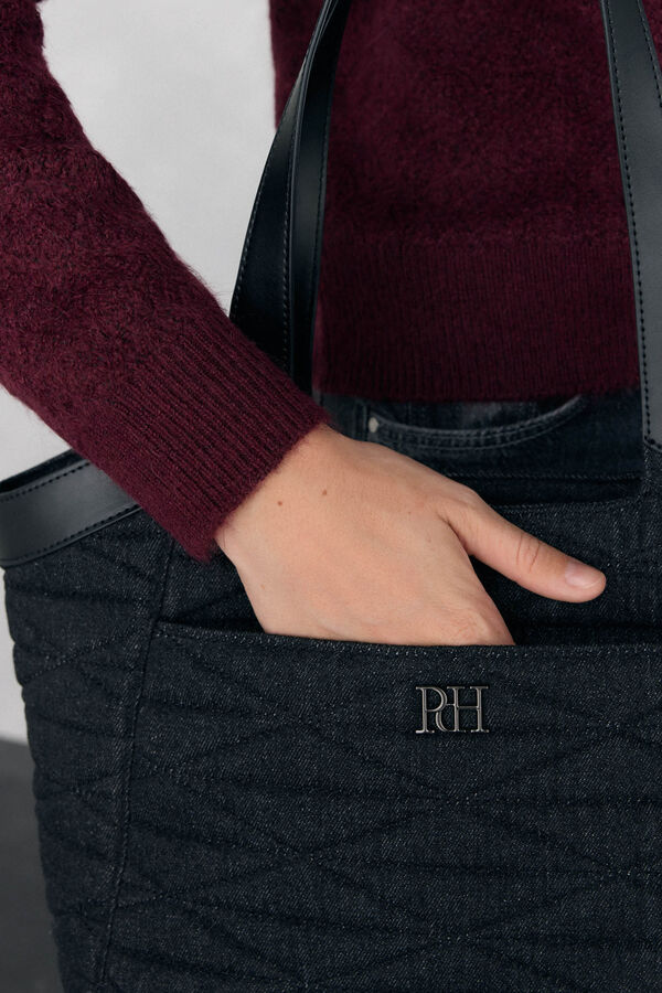 Pedro del Hierro Bolsa de compras acolchoada Cizento