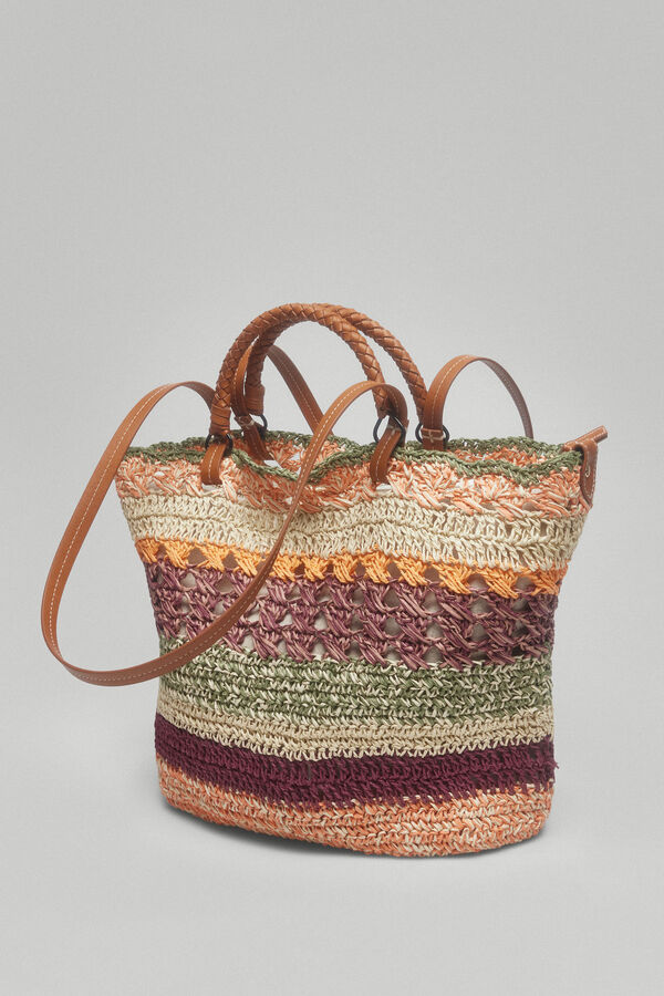 Pedro del Hierro Bolso shopper rafia multicolor Several