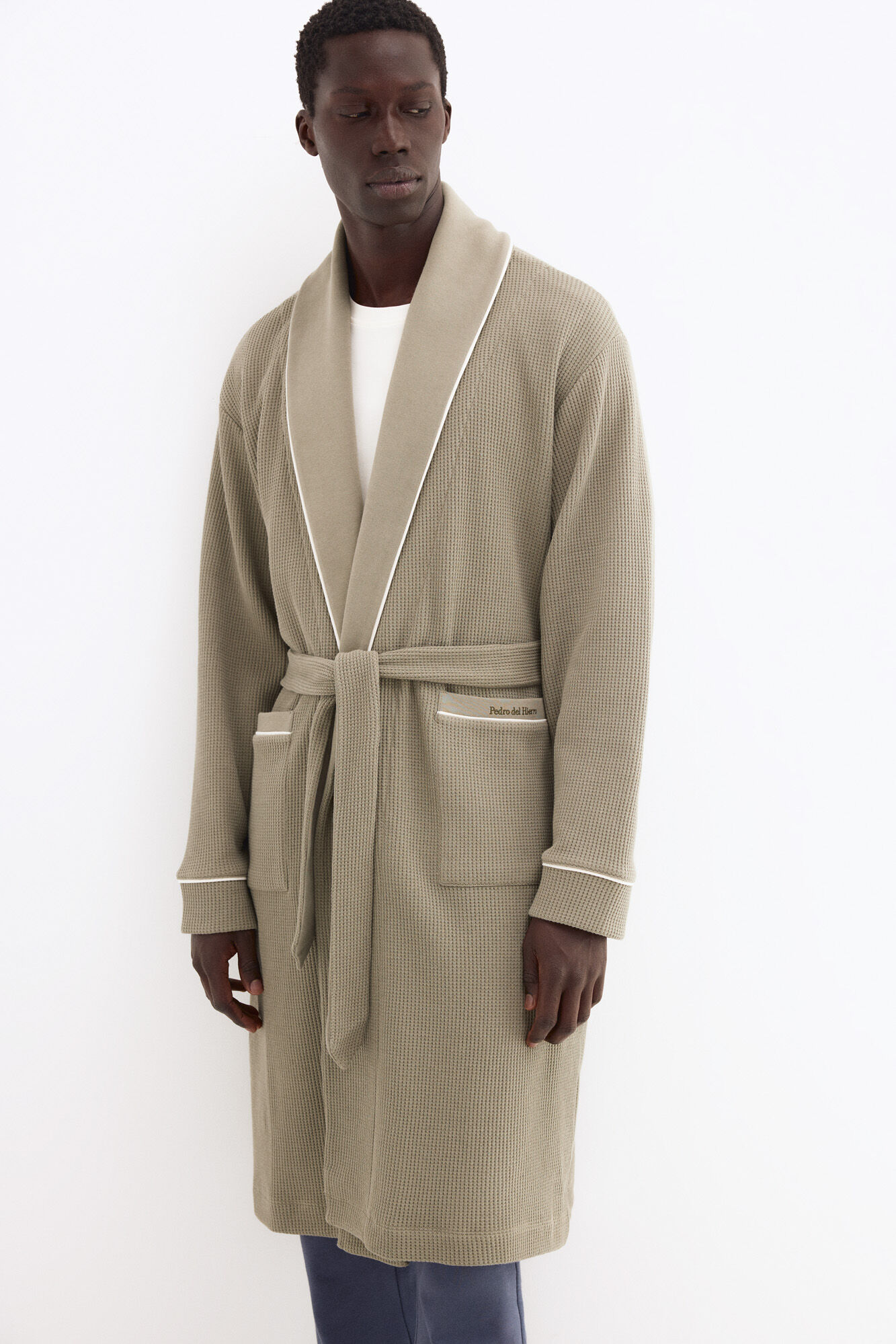 Pedro del Hierro Spanish cotton waffle robe