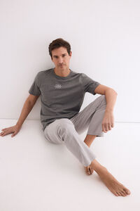 Pedro del Hierro Set de pijama punto y tela