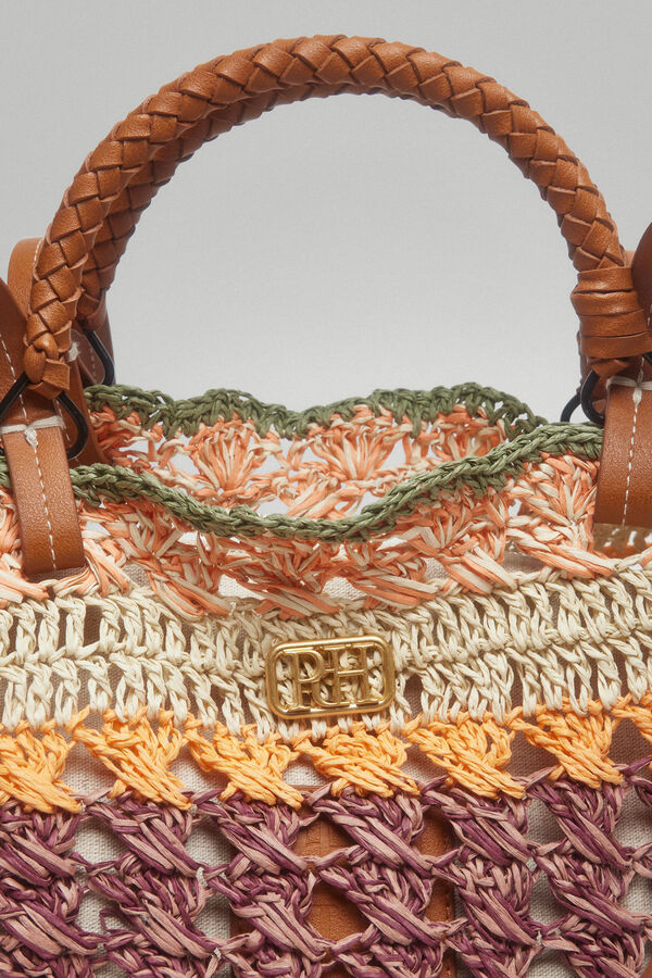 Pedro del Hierro Bolso shopper rafia multicolor Several