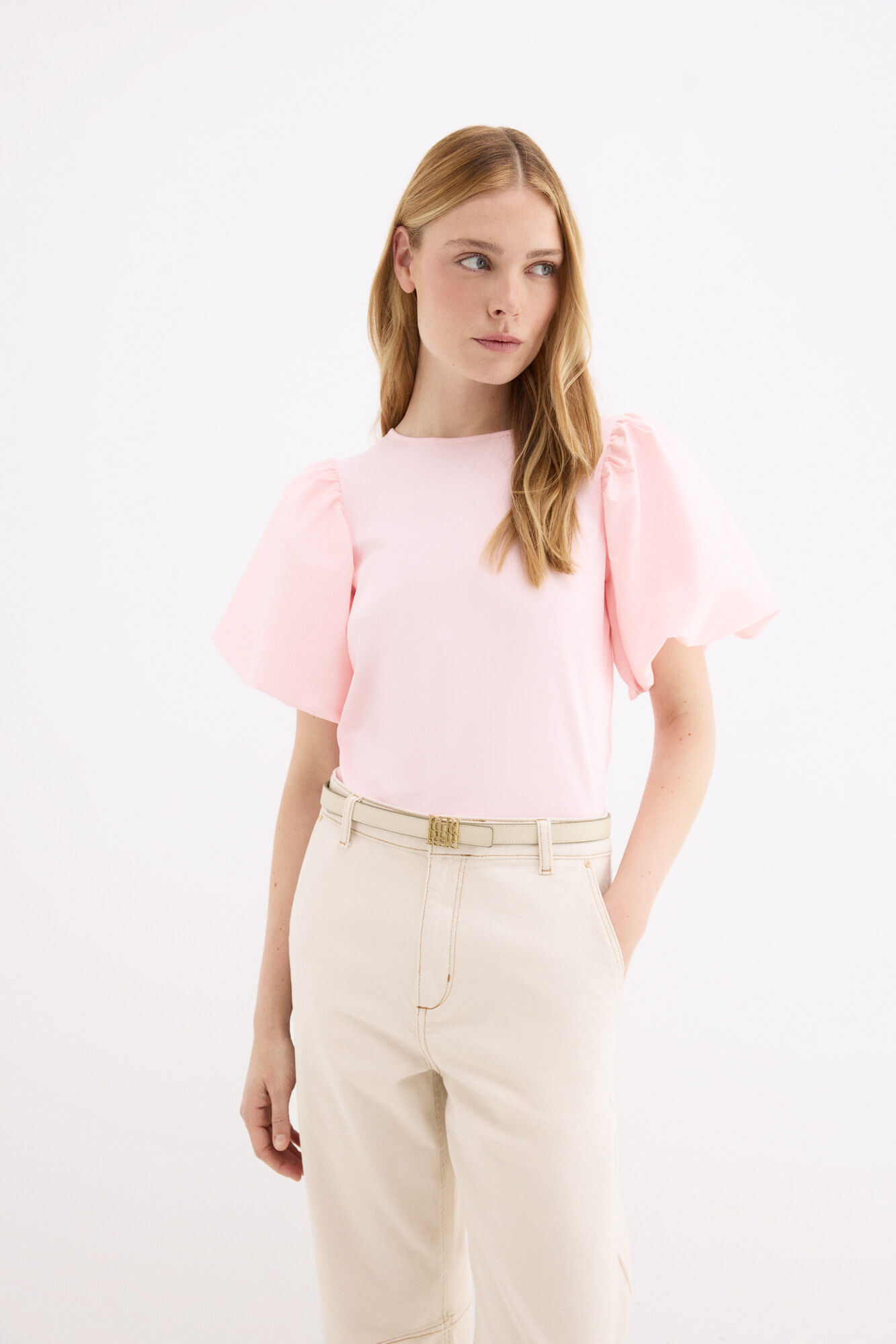 Pedro del Hierro Camiseta manga abullonada