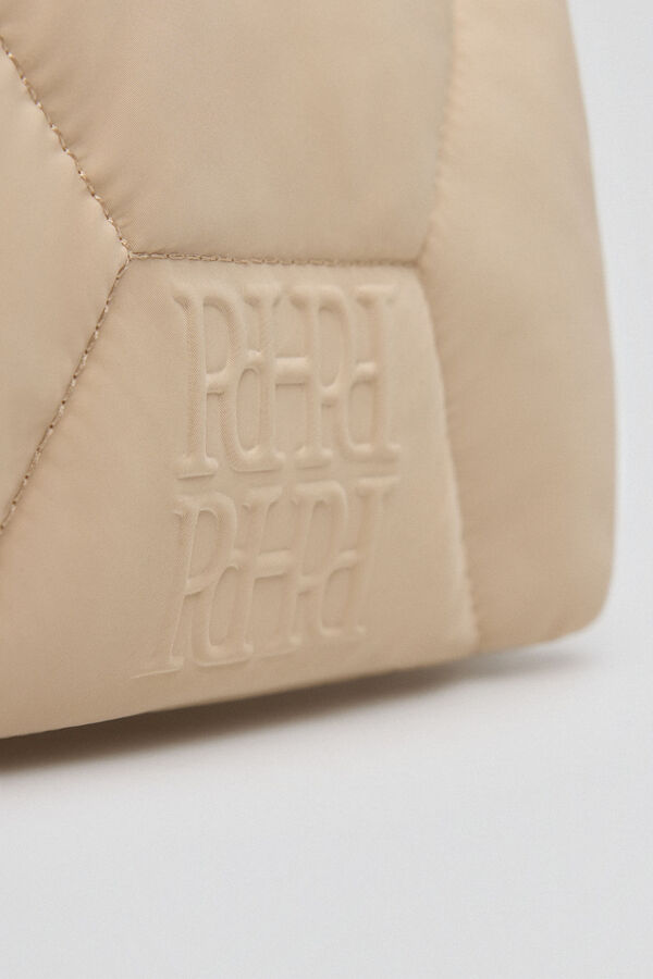 Pedro del Hierro Bandolera nylon nuevo logo volumen Beige