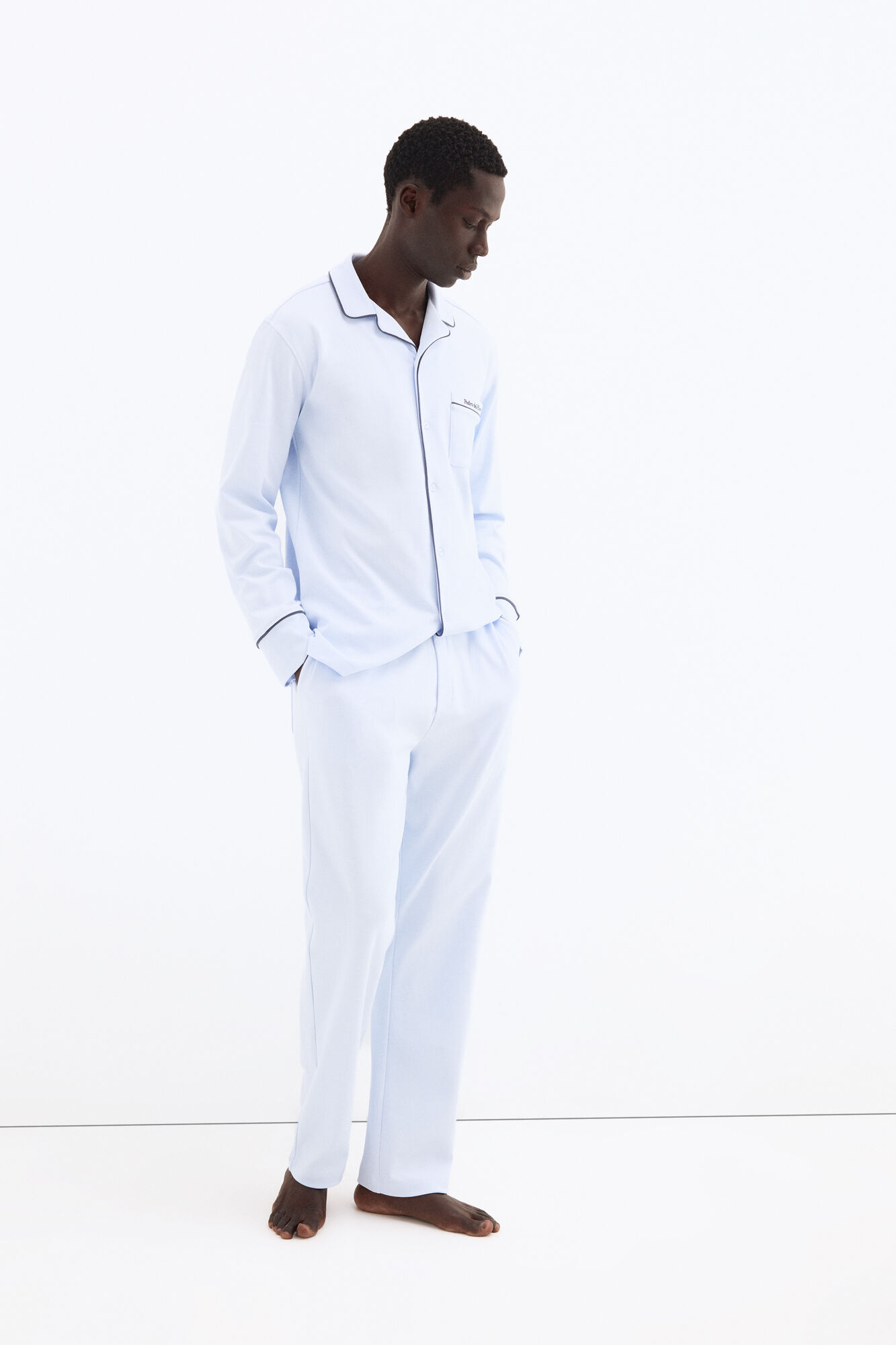 Pedro del Hierro Pantal&oacute;n largo pijama de algod&oacute;n espa&ntilde;ol