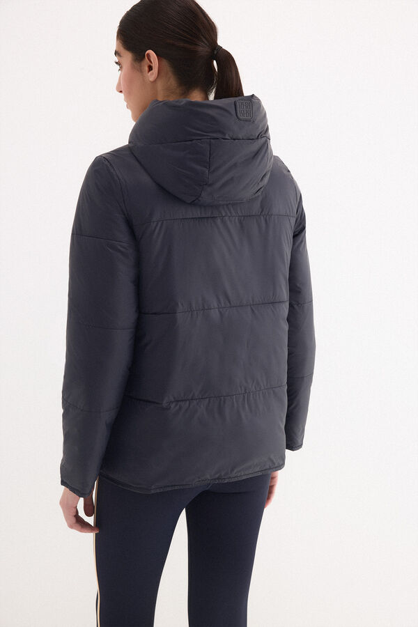 Pedro del Hierro Parka revers&iacute;vel com capuz Azul