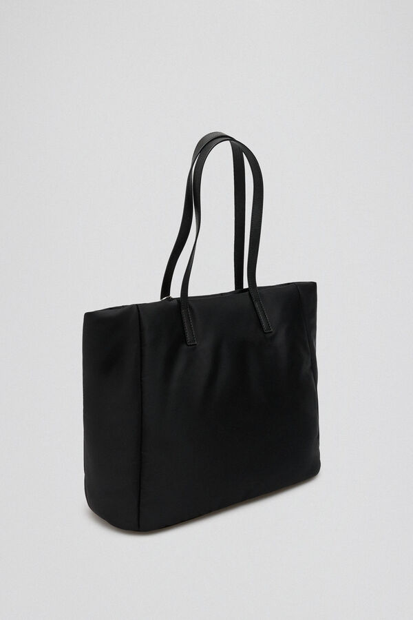 Pedro del Hierro Bolso tote bag nylon Negro