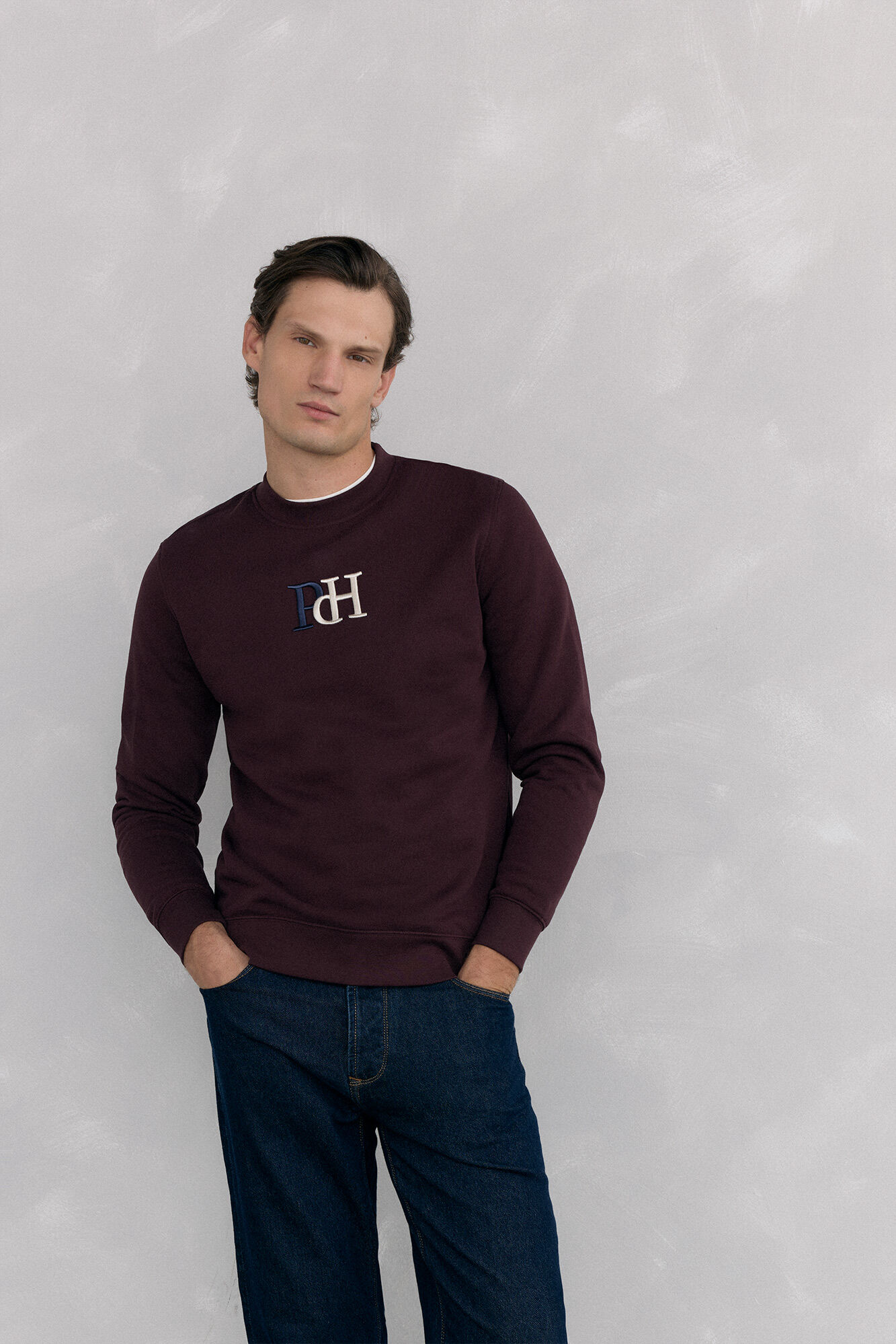 Pedro del Hierro Sudadera logo cuello caja