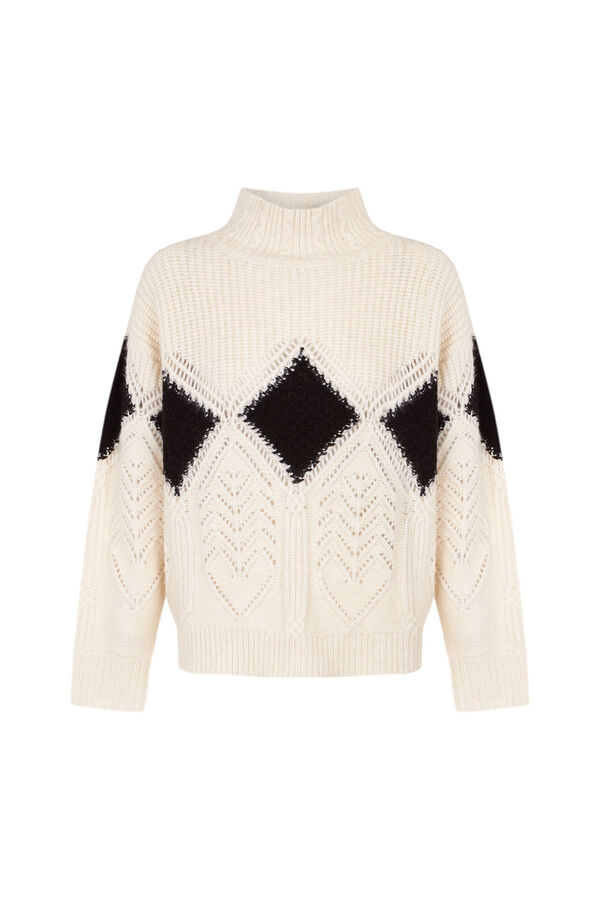 Pedro del Hierro Jersey perkins rombo fantasia Beige