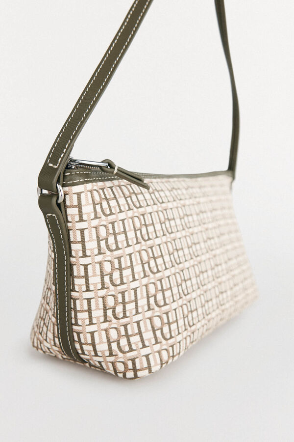 Pedro del Hierro Bolsa de ombro com monograma Verde