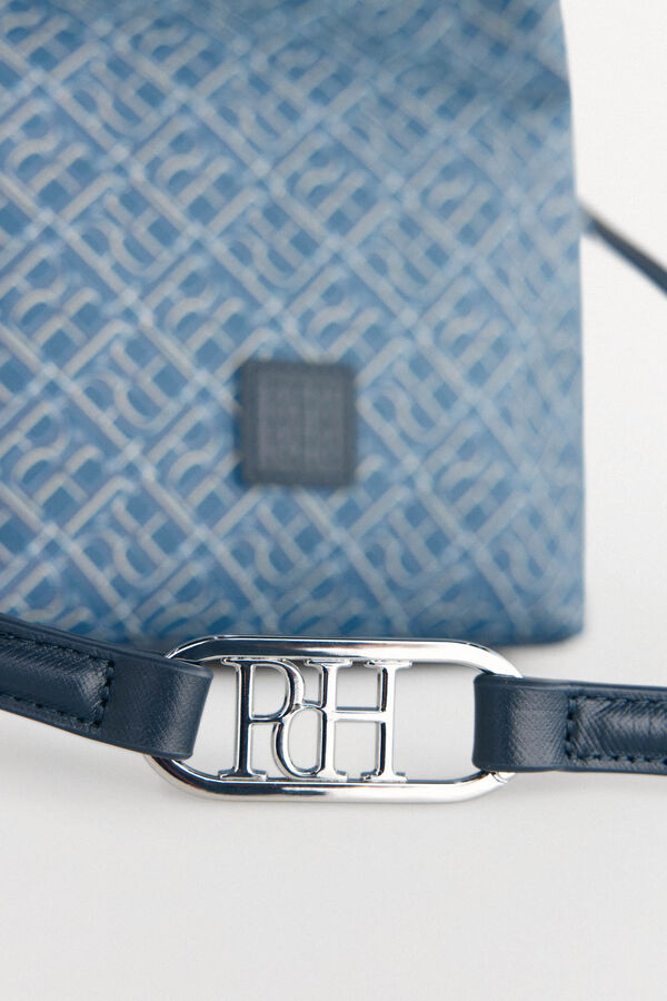 Pedro del Hierro Bolso bucket doble asa monograma Azul