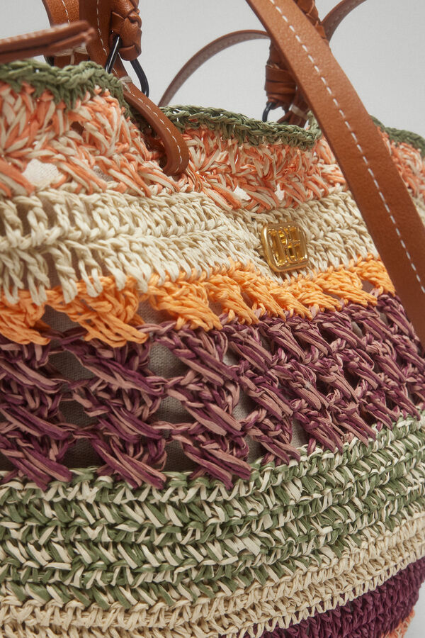 Pedro del Hierro Bolso shopper rafia multicolor Several