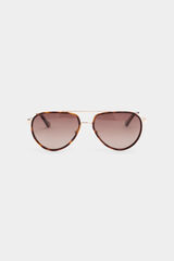 Pedro del Hierro Gafas de sol aviador Marr&oacute;n