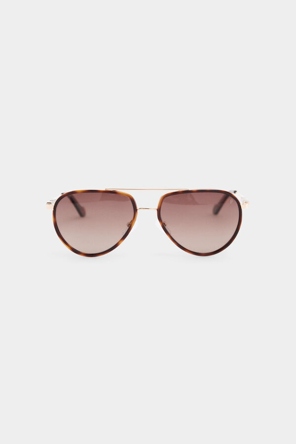 Pedro del Hierro Gafas de sol aviador Marr&oacute;n