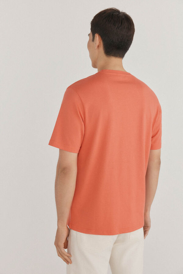 Pedro del Hierro Camiseta logo relieve Naranja